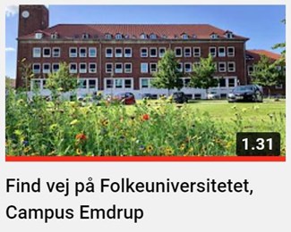 Find vej til Folkeuniversitetet på Campus Emdrup